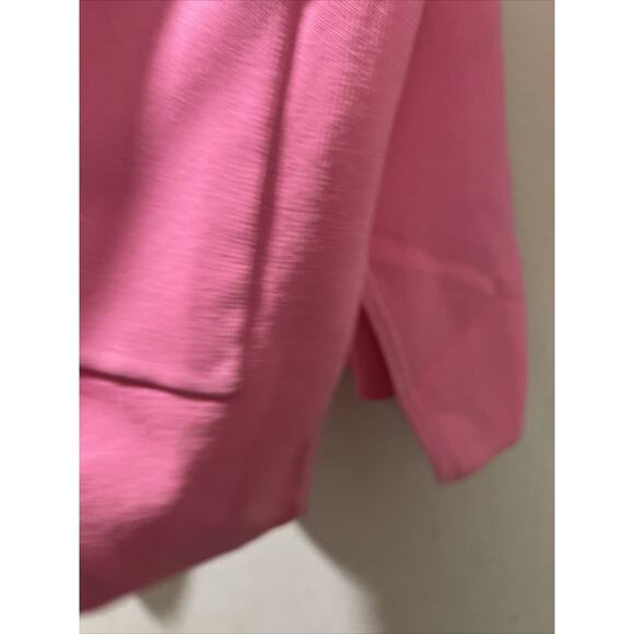 Vtg Grace Dane Lewis Mid Length Bright Pink Stripes Cardigan Size 1X Button NWT - Picture 8 of 11